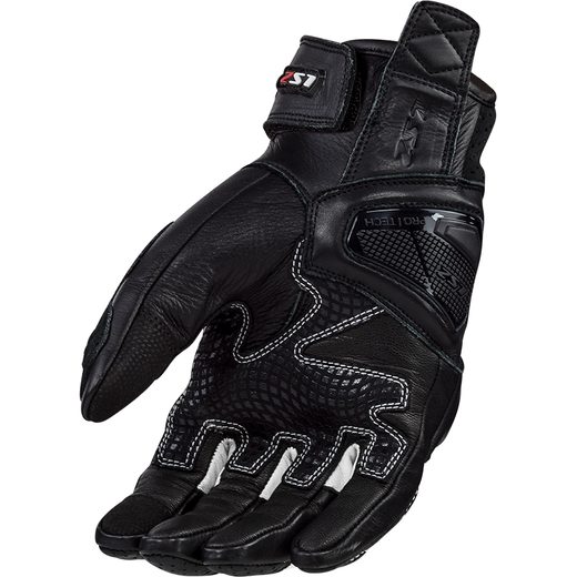 LS2 HELMETS LS2 SPARK 2 LEATHER MAN GLOVES BLACK WHITE