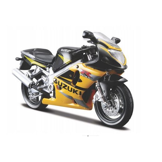 MAISTO SUZUKI GSX-R600 YELLOW 1:18