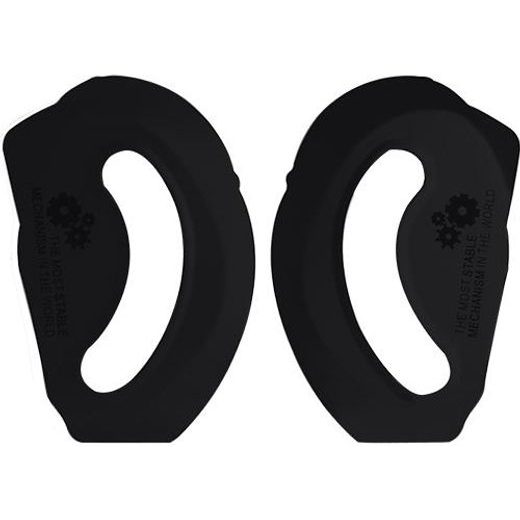 LS2 HELMETS LS2 PLATE ALUMINUM RATCHET FF399 MATT BLACK