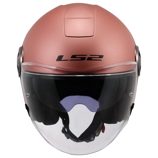 LS2 HELMETS LS2 OF620 CLASSY SOLID MATT GOLD PINK-06