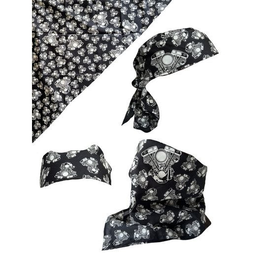 BIKERSMODE ŠÁTEK BAVLNA MOTORY