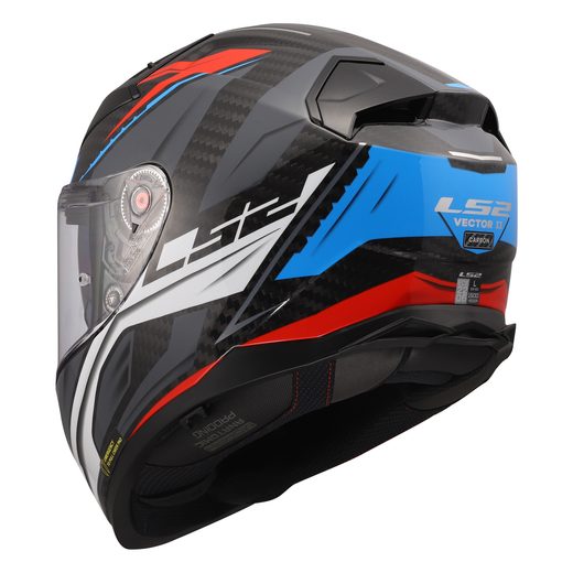 LS2 HELMETS LS2 FF811 VECTOR II C SAVAGE WHITE BLUE RED-06 3XL