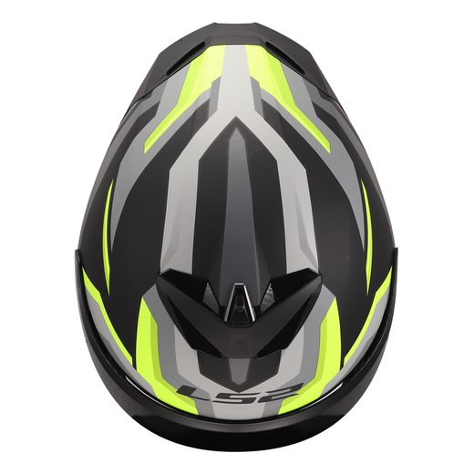 LS2 HELMETS LS2 FF820 RAPID III HYPER BLACK H-V YELLOW