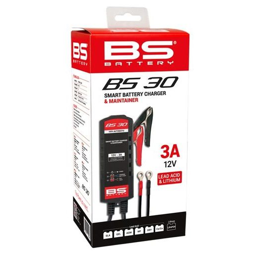 NABÍJEČKA BATERIÍ BS-BATTERY SMART BS30 (SUITABLE ALSO FOR LITHIUM) 12V 3A