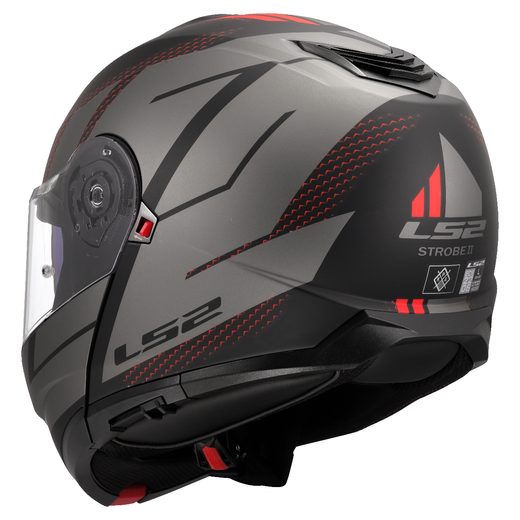 LS2 HELMETS LS2 FF908 STROBE II CODE BLACK GREY-06