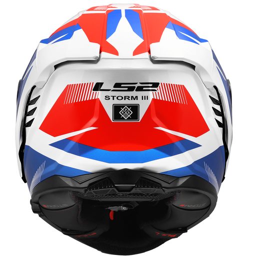 LS2 HELMETS LS2 FF818 STORM III KOMAI WHITE BLUE RED