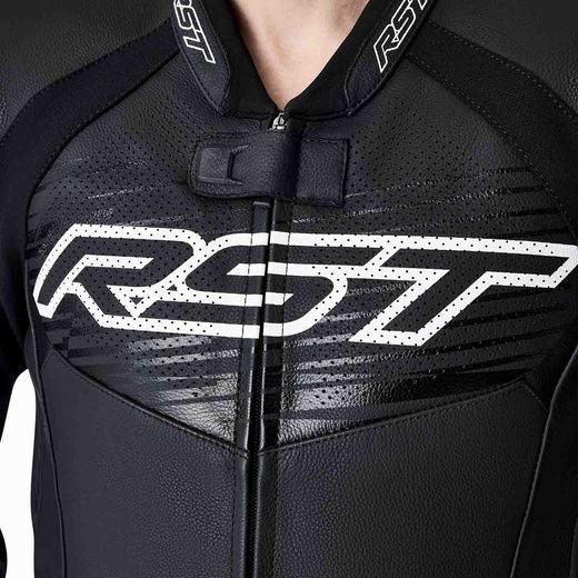 RST BUNDA 3635 TRACTECH EVO D3O LEATHER BLACK/WHITE