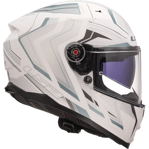 LS2 HELMETS LS2 FF811 VECTOR II ALIZER M.WHITE SILVER-06
