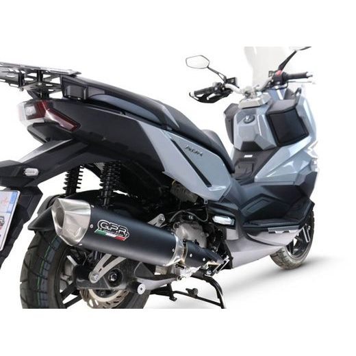 KONCOVKA VÝFUKU SLIP-ON GPR FURORE-X SCOOTER SYM.9.RACEDB.FXSC MATNÁ ČERNÁ ZAHRNUJE SPOJOVACÍ SVOD A ODNÍMATELNÝ DB KILLER