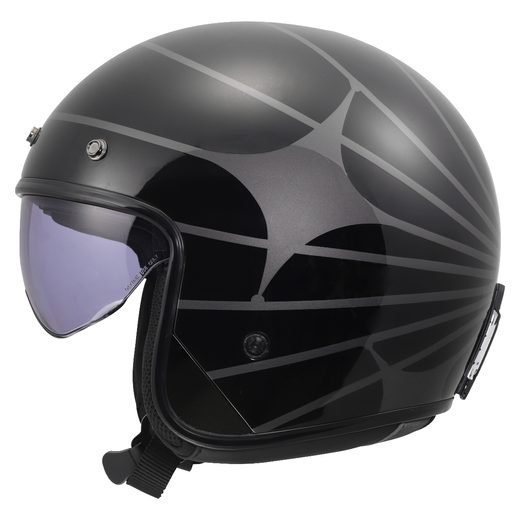 LS2 HELMETS LS2 OF601 BOB II COSMIC BLACK GREY-06