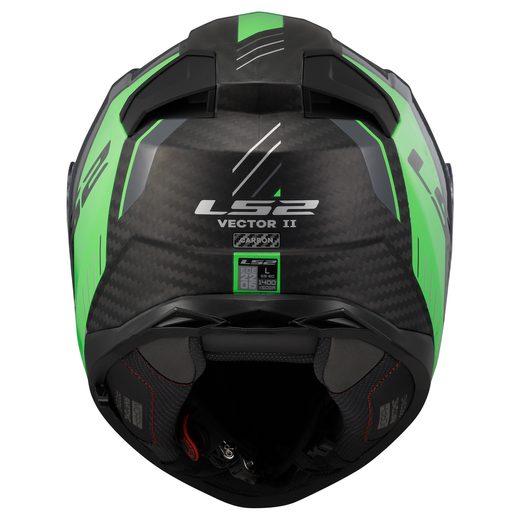 LS2 HELMETS LS2 FF811 VECTOR II C GRID MATT FLUO GREEN-06