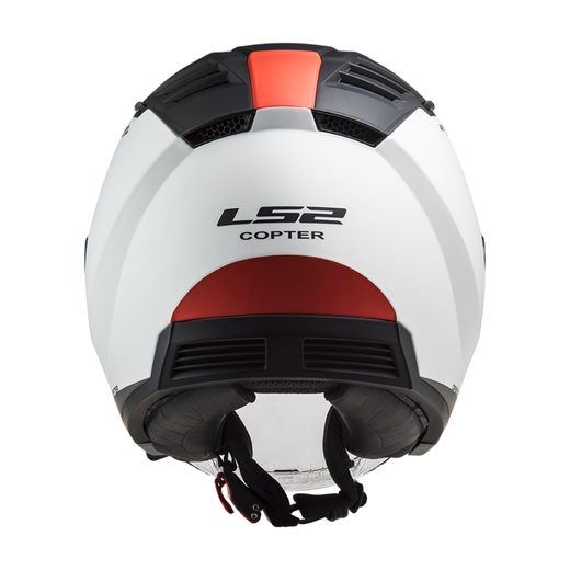 LS2 HELMETS LS2 OF600 COPTER URBANE MATT WHITE RED