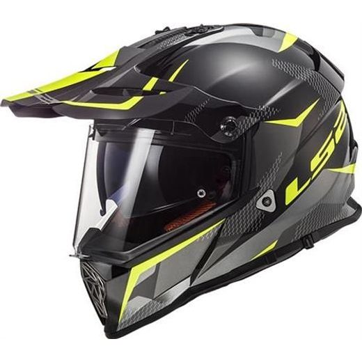 LS2 PŘILBA MX436 PIONEER RING HI-VIS BLACK/TITAN