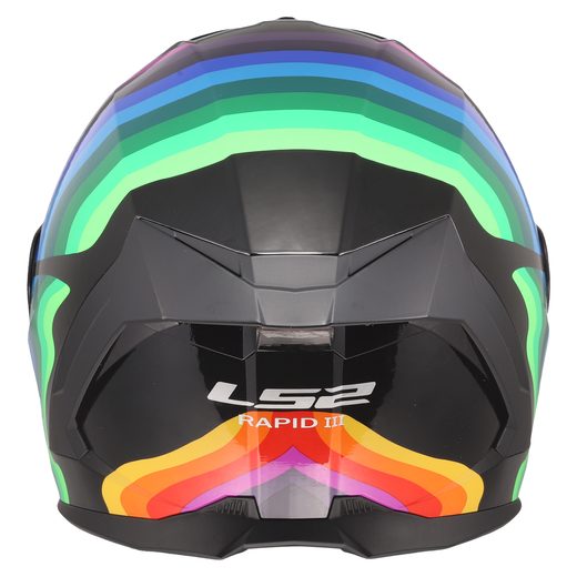 LS2 HELMETS LS2 FF820 RAPID III FLOW BLACK MULTI
