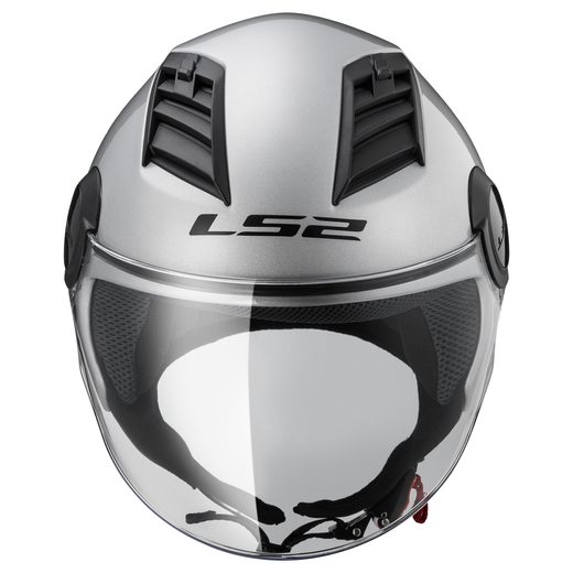 LS2 HELMETS LS2 OF562 AIRFLOW GLOSS SILVER LONG