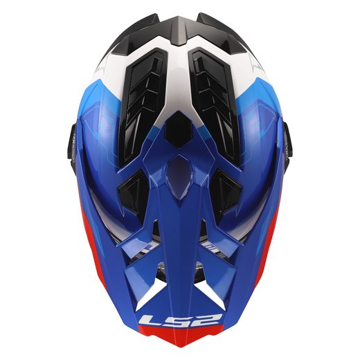 LS2 HELMETS LS2 MX701 EXPLORER HEXA WHITE BLUE RED-06