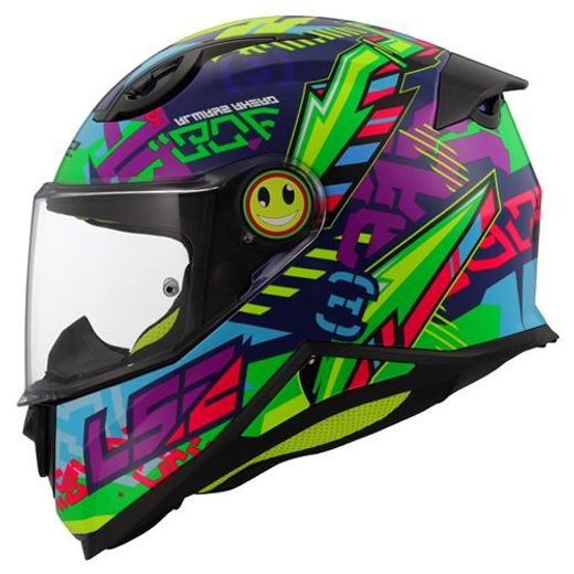 LS2 HELMETS LS2 FF812 KID SVENT BLUE GREEN