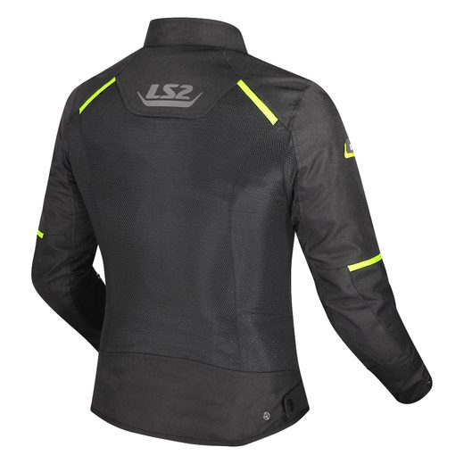 LS2 HELMETS LS2 BREEZE LADY JACKET BLACK YELLOW
