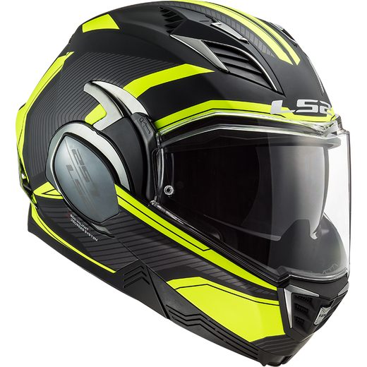 LS2 HELMETS LS2 FF900 VALIANT II REVO MATT BLACK H-V YELLOW