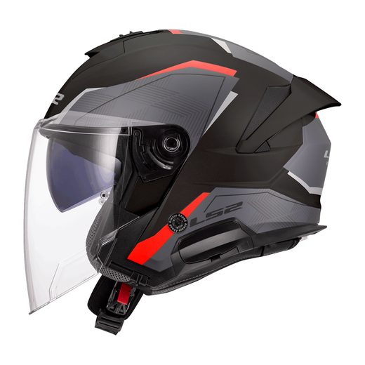 LS2 HELMETS LS2 OF618 VERSO II AIR BLACK RED