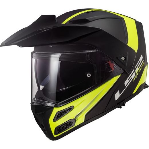 LS2 PŘILBA FF324 METRO EVO RAPID MATT BLACK/GLOSS YELLOW, FOG FIGHTER (PINLOCK)