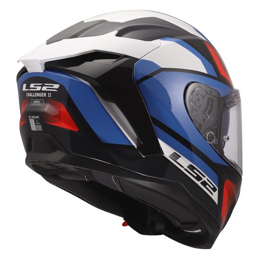 LS2 HELMETS LS2 FF817 CHALLENGER II VIPER WHITE BLUE RED
