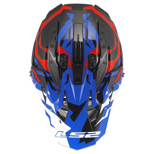 LS2 HELMETS LS2 MX708 FAST II GROTESK WHITE BLUE RED-06
