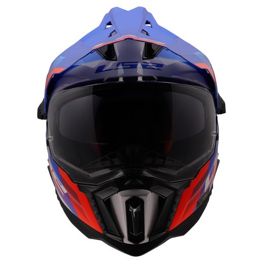 LS2 HELMETS LS2 MX701 EXPLORER HEXA WHITE BLUE RED-06