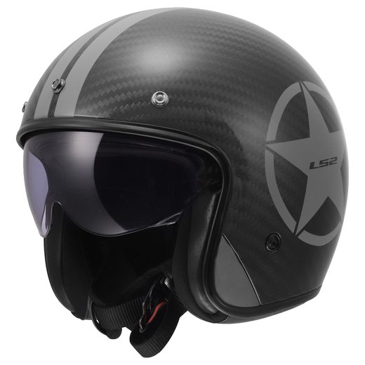 LS2 HELMETS LS2 OF601 BOB II C STAR GREY-06