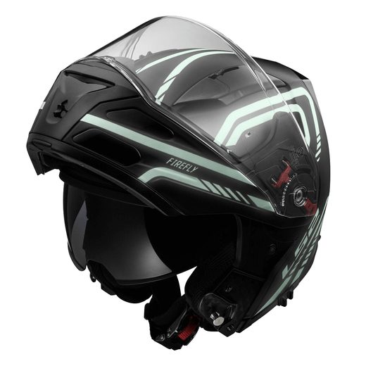 LS2 PŘILBA FF324 METRO EVO FIREFLY MATT BLACK, FOG FIGHTER (PINLOCK)