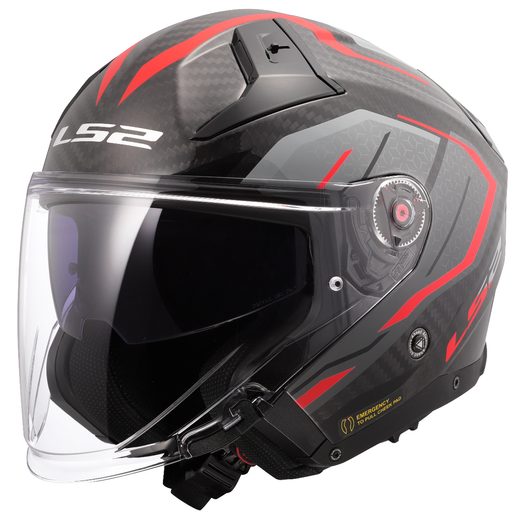 LS2 HELMETS LS2 OF603 INFINITY II C URUS RED-06