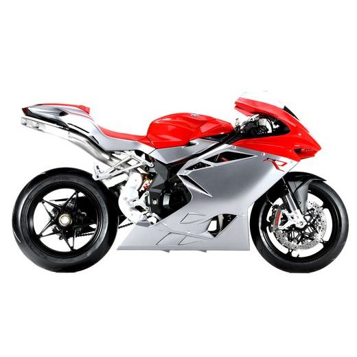 BBURAGO MV AGUSTA F 4 RED/SILVER 1:18