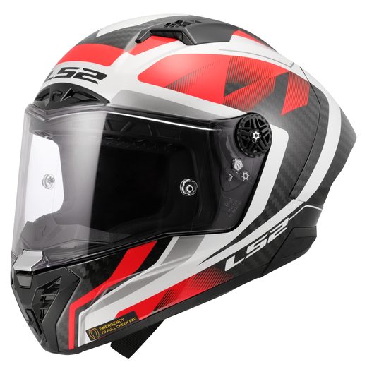 LS2 HELMETS LS2 FF805 THUNDER GP AERO RAUTE WHITE RED-06