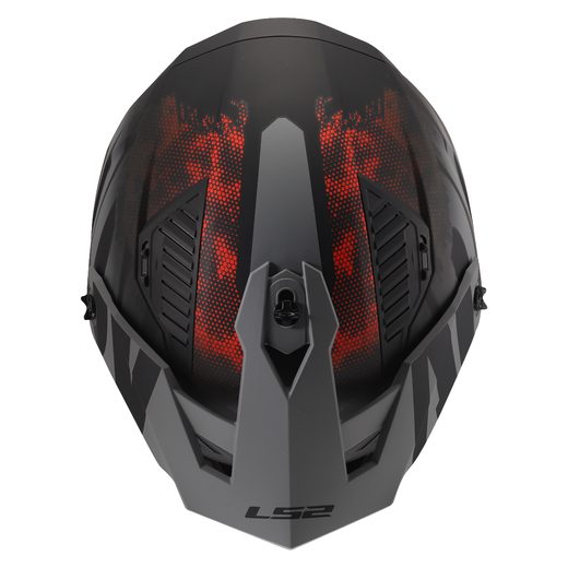 LS2 HELMETS LS2 OF606 DRIFTER GAS GREY RED-06