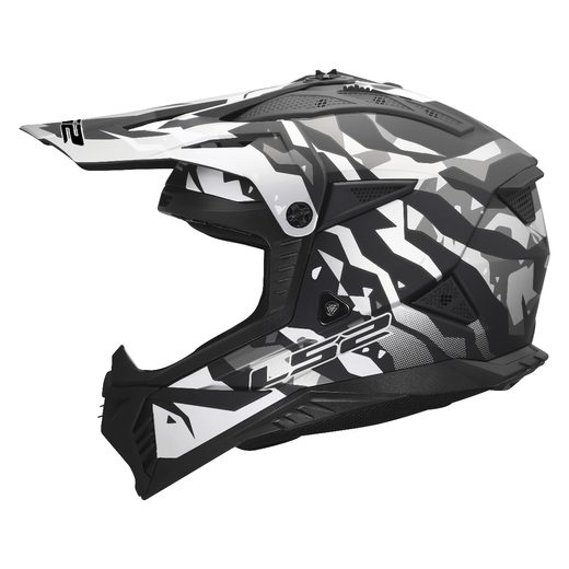 LS2 HELMETS LS2 MX708 FAST II GROTESK BLACK GREY-06