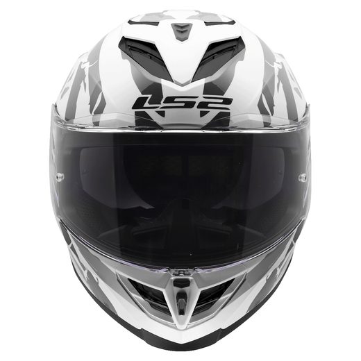 LS2 HELMETS LS2 FF818 STORM III KAOS WHITE GREY