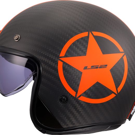 LS2 HELMETS LS2 OF601 BOB II C STAR ORANGE-06