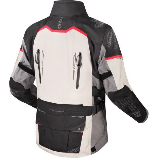 LS2 HELMETS LS2 APOLLO MAN JACKET GREY BLACK RED