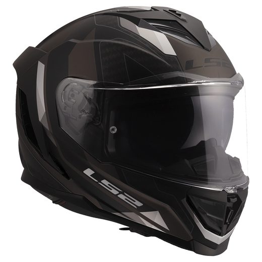 LS2 HELMETS LS2 FF818 STORM III SPORTY BLACK GREY