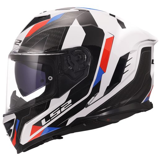 LS2 HELMETS LS2 FF818 STORM III SPORTY WHITE BLUE RED 3XL