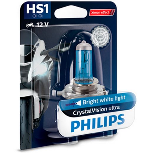 PHILIPS ŽÁROVKA HS1 (BLISTER 1 KS) 12V 35W PX43T CRYSTALVISION ULTRA MOTO