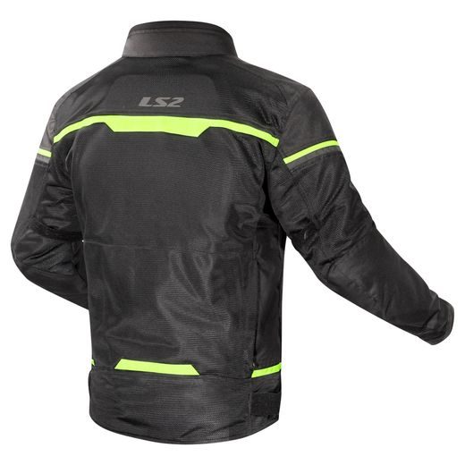 LS2 HELMETS LS2 RIVA MAN JACKET BLACK NEON YELLOW