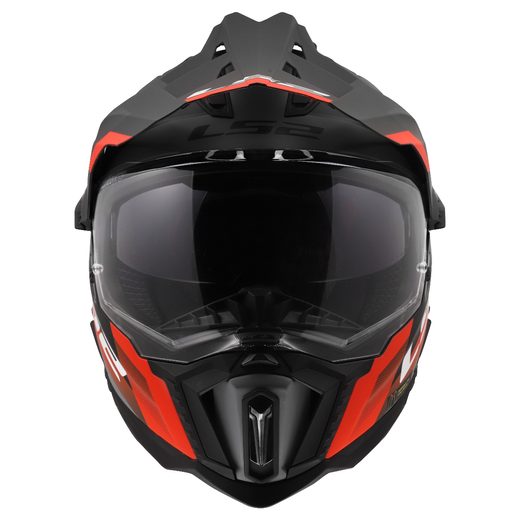 LS2 HELMETS LS2 MX701 EXPLORER HEXA BLACK RED GREY-06