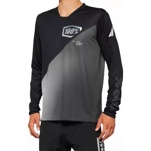 100% DRES R-CORE X LONG-SLEEVE BLACK/GREY