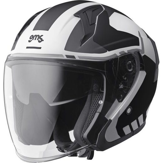 OTEVŘENÁ HELMA GMS VECTUS ZG11601 ČERNO-BÍLÁ S