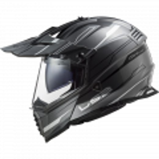 LS2 HELMETS LS2 MX436 PIONEER EVO KNIGHT TITANIUM WHITE