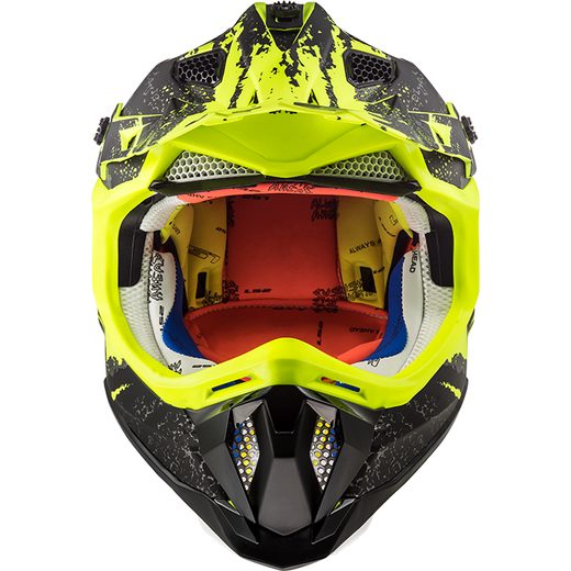 LS2 HELMETS LS2 MX470 SUBVERTER CLAW MATT BLACK HI VIS