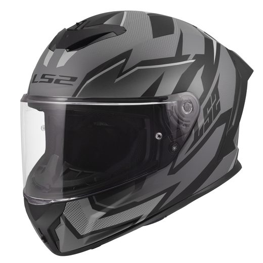 LS2 HELMETS LS2 FF820 RAPID III XTREM BLACK GREY