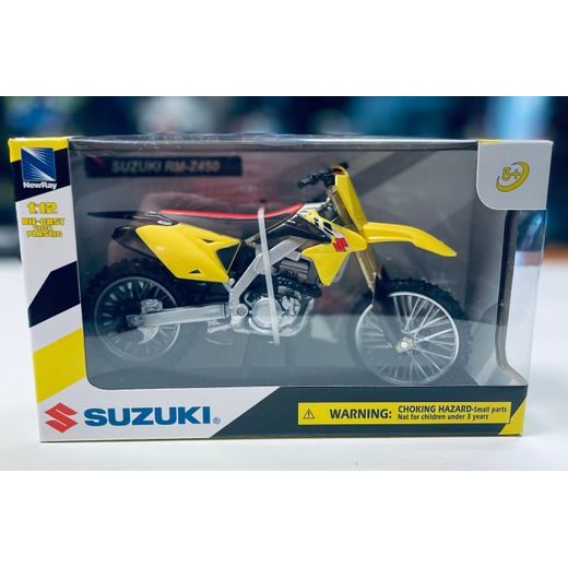 NEWRAY SUZUKI RM-Z450 YELLOW / RED 1:12