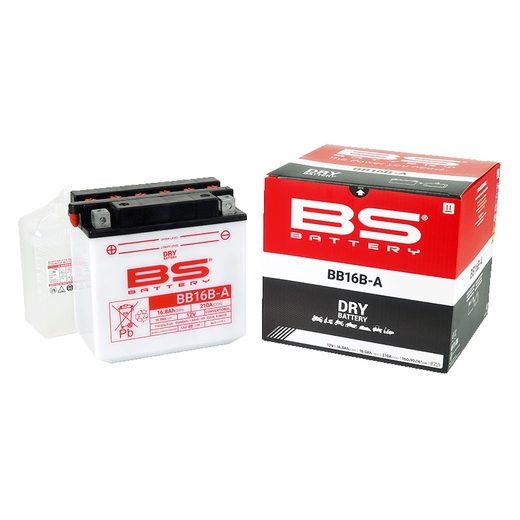 KONVENČNÍ MOTOCYKLOVÁ BATERIE BS-BATTERY BB16B-A VČETNĚ BALENÍ KYSELINY